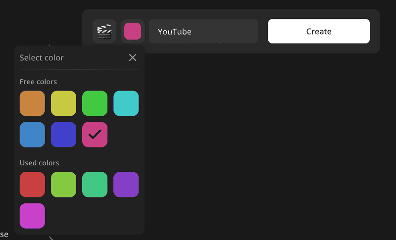 A color input