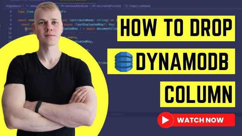 Drop DynamoDB Column with TypeScript