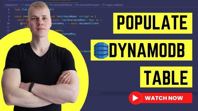 Populate DynamoDB with BatchWriteItem & TypeScript