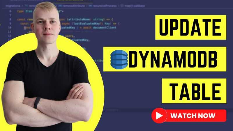 Update DynamoDB Item with TypeScript