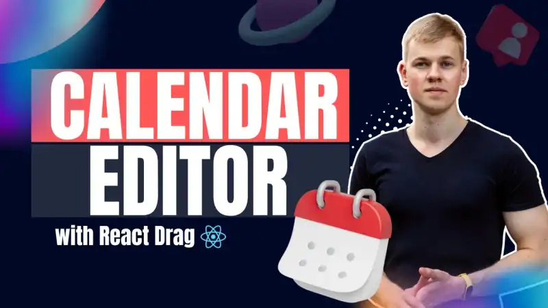 Calendar Editor with React | Drag & Resize Elements