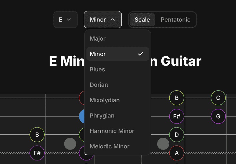 Scale selector