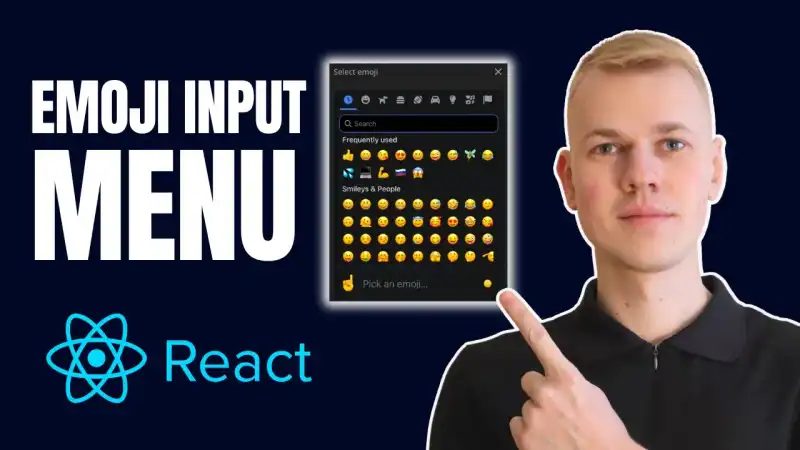 How To Make Emoji Input Menu React Component with Emoji Mart