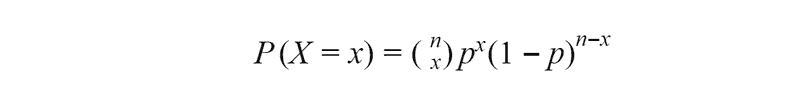 probability of getting x successes