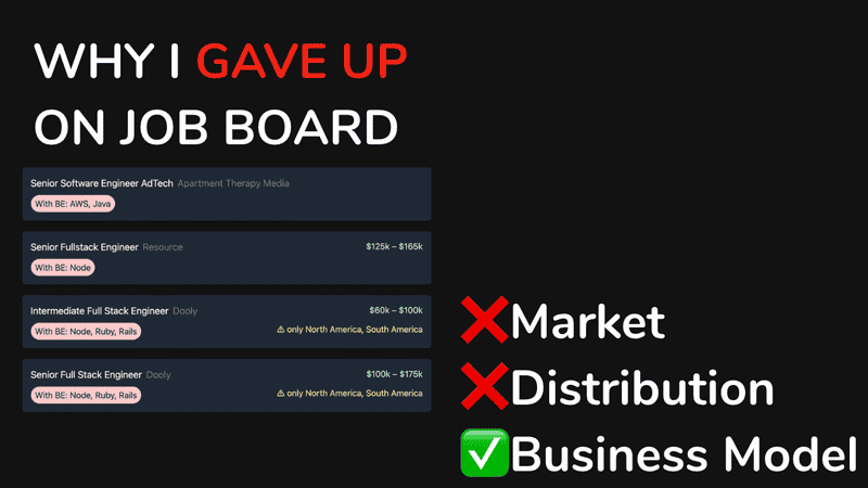 Why I Gave Up On Building a Job Board